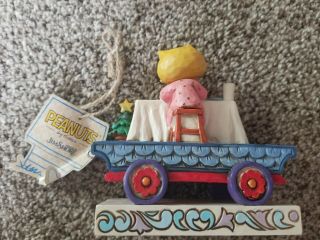 Jim Shore Enesco PEANUTS Deluxe Holiday Train Set Sally,  Lucy,  Snoopy 4