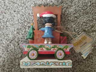 Jim Shore Enesco PEANUTS Deluxe Holiday Train Set Sally,  Lucy,  Snoopy 8