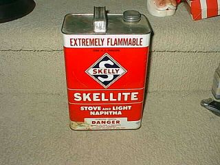 Rare Vintage Skelly Oil Skellite One Gallon Can