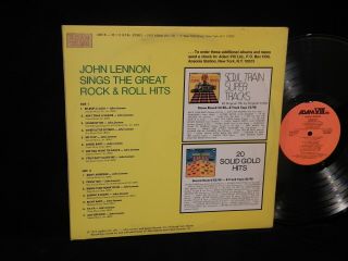 JOHN LENNON ROOTS SINGS THE GREAT ROCK & ROLL HITS ADAM VIII A8018 NEAR 2
