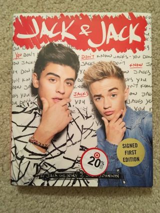 Jack Gilinsky & Jack Johnson Signed Auto Autograph First Edition Book Vine Stars