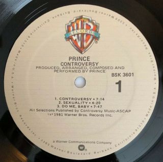 Prince - Controversy - 1981 US 1st Press w/ Poster (EX) Ultrasonic 4