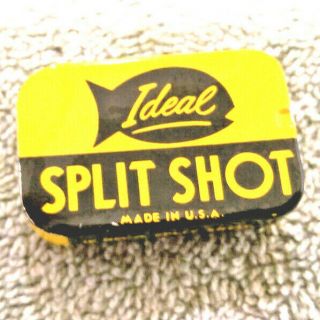 Vintage Ideal Split Shot 12 No.  4 Tins Open With Two Fingers 13.  4 In Size.