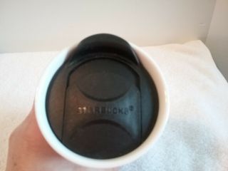 Starbucks White Green Siren 8 oz Tumbler Coffee Cup Mug w/ Rubber Seal Lid 4