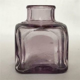 Antique Square Purple Glass Carter 