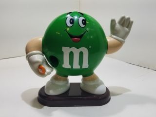 Vintage 1992 Collectible M&ms Candy Dispenser Green