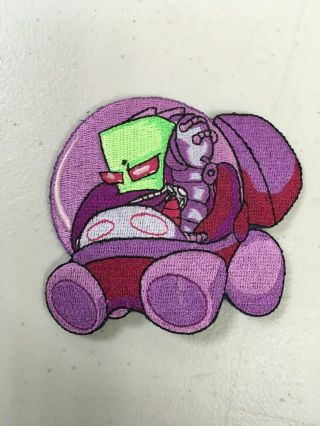 Invader Zim Vintage Spaceship Embroidered Patch,  Hot Topic