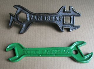 John Deere Vintage/used Wrenches - Van Brunt D - 380 & Deere Mansur Co.  A522