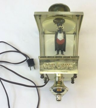 Vintage Old Crow Lighted Wall Sconce Bar