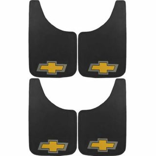 4pc Yellow Gold Bow Tie 9x15 Mud Guards Flaps Car Truck Suv For Chevrolet Chevy
