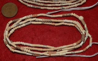 2 strands Mali found,  clay beads 400 - 500 years old 4