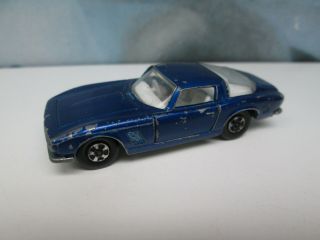 Matchbox/ Lesney 14d Iso Grifo Dark Metallic Blue / White Interior Narrow Wheels