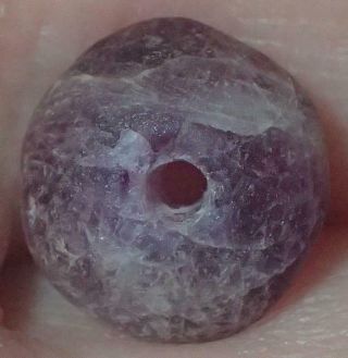9mm Ancient Roman Amethyst Bead,  1800,  Years Old,  S1314