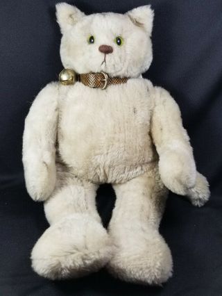 Rare 1997 Suzan Briggs Spalvins Handcrafted Plush Cat " Dusty " New/mint W.  Tags