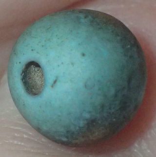 9mm Ancient Egyptian Amarna Faience Bead,  3300,  Years Old,  S1311