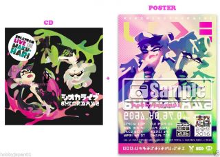 Splatoon Live In Makuhari Shioka Live Cd W/ Squid Sisters Callie Marie Poster