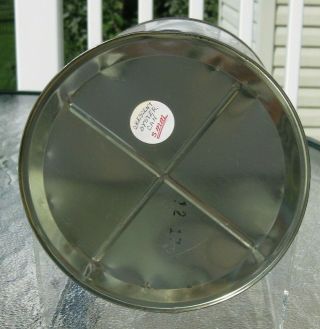 Vtg 1 Gallon Crescent Brand Oyster Tin / Can With Lid - Baltimore,  MD - VA 101 6