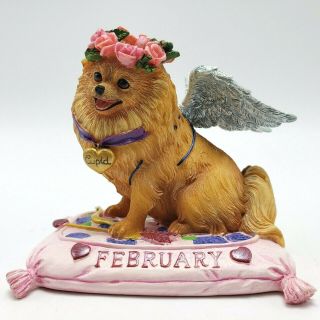 The Danbury February Pomeranian Perpetual Calendar Dog Of The Month