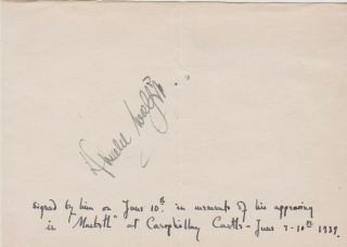 DONALD WOLFIT (1902 - 68) Blood of the Vampire,  Becket signed album page 2