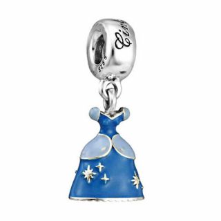 Pandora Disney 925 Ale Cinderellas Dress Charm Dangle Sterling Silver 791590