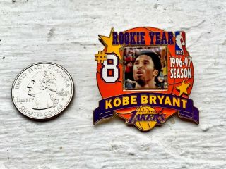 Kobe Bryant 1st Year Pin Los Angeles Lakers Licensed By The Nba