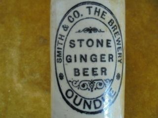VINTAGE STONE GINGER BEER STONEWARE BOTTLE - WITH SMITH & CO.  BREWERY 2