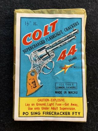 Firecracker Label Colt 44 Macau 16’s Logos Po Sing Complete