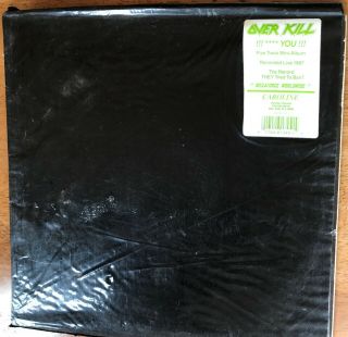OVERKILL ‎ FUCK YOU 1987 Megaforce V Good,  LP Vinyl Carol 1345 2