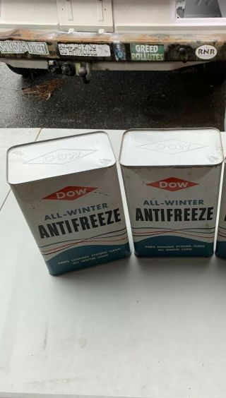 Vintage Dow All - Winter Antifreeze Tin Can