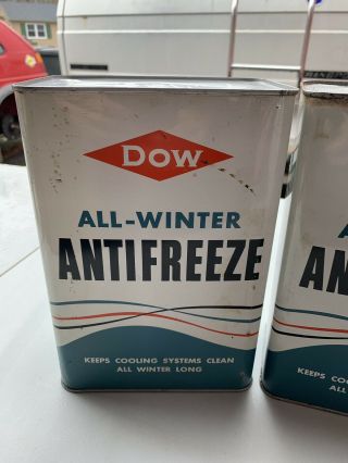 Vintage Dow All - winter Antifreeze Tin Can 2