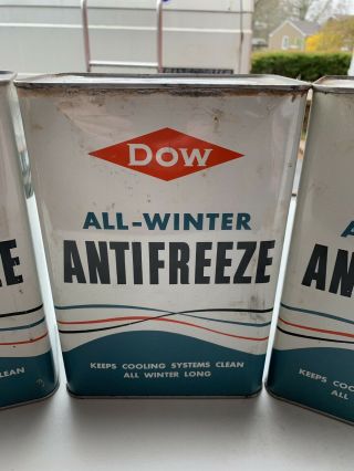 Vintage Dow All - winter Antifreeze Tin Can 3