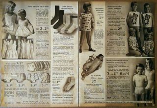 70 ' s Vintage PAPER PRINT AD 4 - pg fashion socks tights dress panty body suit 4