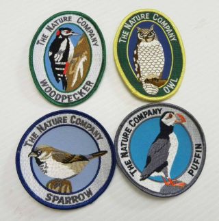 Bird Patches The Nature Company Collector Series Owl Puffin Sparrow Woodpecker