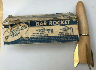 Vintage Bar Rocket Bottle and Can Opener - Space Age Product with Box 2