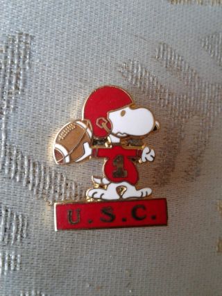 Vintage Aviva Snoopy Usc Pin 1 (247)