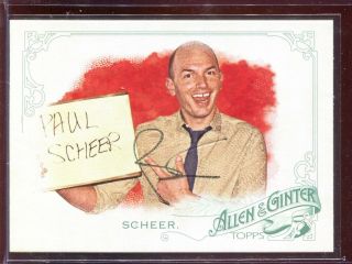 Paul Scheer The League Topps Allen & Ginter Signed Card Authentic Autograph Auto
