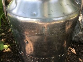 Vintage Antique Koontz Dairy Stainless Steel Milk Can Military 1964 8