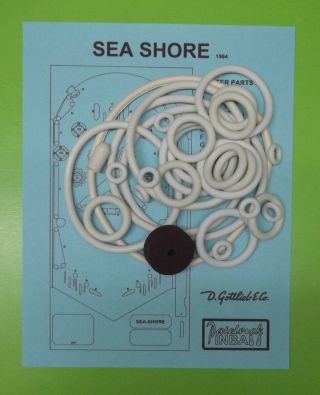 1964 Gottlieb Sea Shore Pinball Rubber Ring Kit