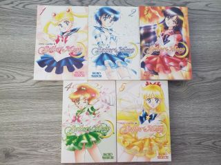 Pretty Guardian Sailor Moon Manga Volume 1 - 5 English Version