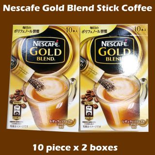 Nestle Nescafe Gold Blend Instant Stick Coffee 10 Bottles X 2 Boxes Japan F/s