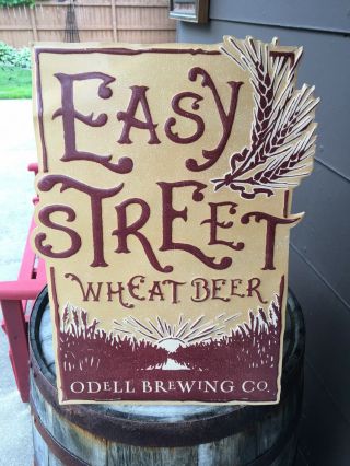 Odell Brewing Company Easy Street Wheat Beer Metal Craft Beer Sign