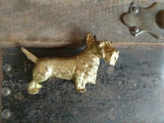 Jb Jennings Bros Scottie Dog Scottish Terrier Figurine Metal Vintage