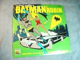 1966 Lp Official Adventures Of Batman And Robin Mgm Leo Records Comics