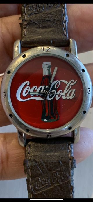 Vintage 2002 Coca - Cola Wrist Watch F17313 - 1/f Japan