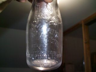 Vintage Half Pint Milk Bottle Bridgeman Russell Co Duluth Minnesota 4