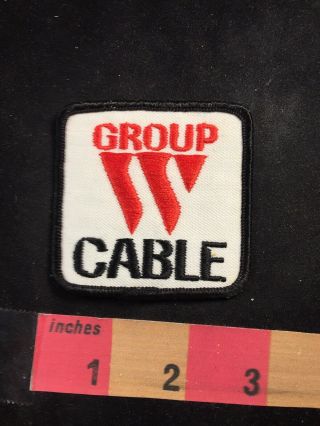 Vtg Group W Cable Tv (westinghouse Broadcasting) Advertising Patch 80b9