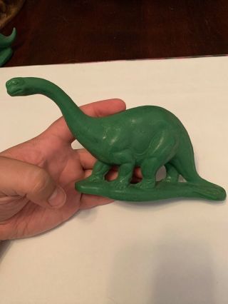 Sinclair Dinoland Brontosaurus Wax Plastic Mold - A - Rama 60s 70s Souvenir Toy