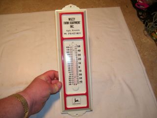 Vintage John Deere Farm Equipment Advertising Thermometer Argyle Mn Minnesota