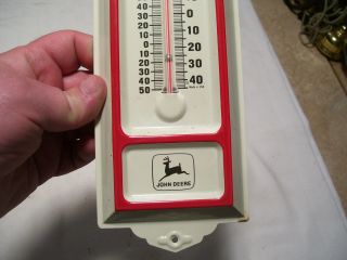 Vintage John Deere Farm Equipment Advertising Thermometer Argyle MN Minnesota 3
