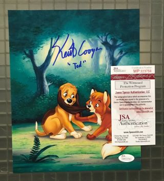 Keith Coogan Signed Fox And The Hound " Young Tod " 11x14 Photo Jsa Witnessed